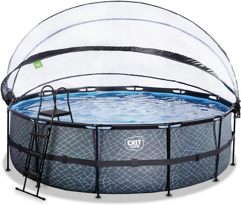 EXIT Toys Pool »Stone Pools«, Ø: 508 cm, 19330 l, grau