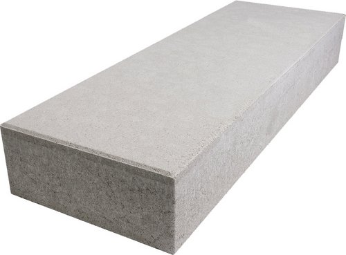 EHL Blockstufe, BxHxL: 35 x 15 x 100 cm, Beton - grau