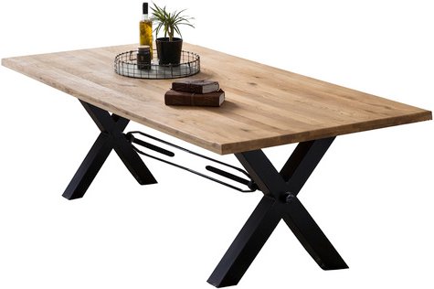 SIT Tisch »TABLES & CO«, HxT: 76 x 100 cm, Holz - braun | schwarz
