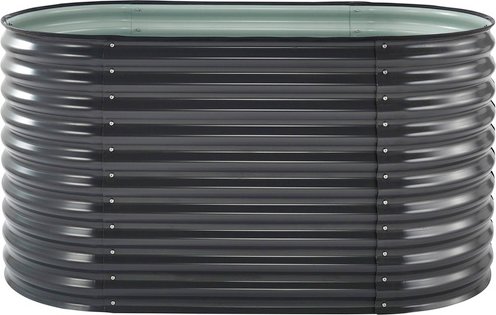 FLORAWORLD Hochbeet »Welle«, BxHxL: 160 x 82 x 80 cm, Stahl - grau