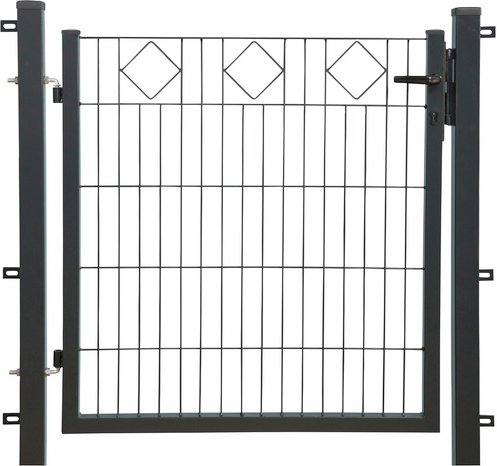 FLORAWORLD Einzeltor »comfort«, Türmaße BxH: 100 x 100 cm - schwarz