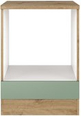 Flex-Well Herdumbauschrank »Cara«, BxHxT: 60 x 85 x 60 cm, Dekor: Schilfgrün matt / Artisan Eiche - gruen