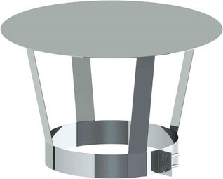 Tecnovis Regenhaube »Zitec-Pro«, Ø180 mm - silberfarben