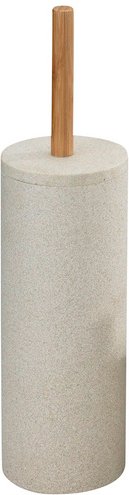 WENKO WC-Garnitur »Vico«, Polyresin/Bambus, beige