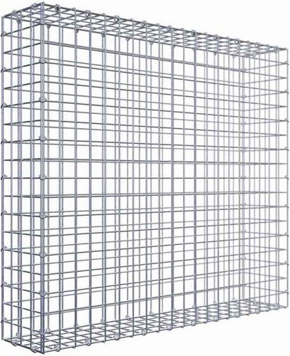 Gabiona Gabione, silbergrau, Maschenweite 5 cm x 5 cm, C-Ring - silberfarben