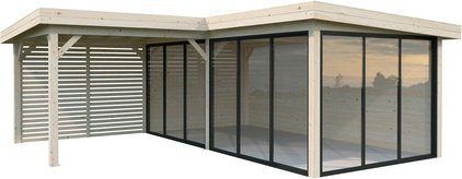 Thumbnail - PALMAKO Pavillon »Lenna Set 414 Slide«, BxHxT: 588 x 245 x 588 cm, Braun