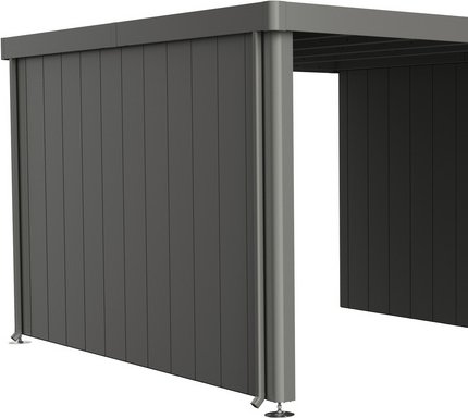 BIOHORT Seitenwand »Neo«, BxL: 3150 x 43 mm, feuerverzinkt/Polyamid-einbrennlackiertes Stahlblech - grau