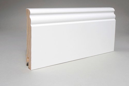 WUNDERWERK Sockelleiste, Länge: 240 cm, altdeutsch/klassisch, weiß - weiss