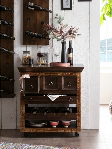 SIT Küchenwagen »ALMIRAH«, Altholz - braun