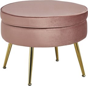 SalesFever Hocker, Höhe: 41 cm, rose/goldfarben - rosa