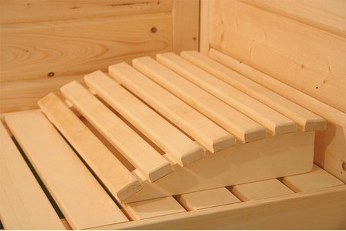 KARIBU Kopfstütze, Espenholz, BxHxL: 29 x 8 x 46.5cm - beige