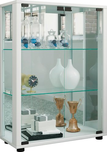 VCM Vitrine »Sintalo«, BxH: 60 x 80 cm, Holzwerkstoff/Glas - weiss