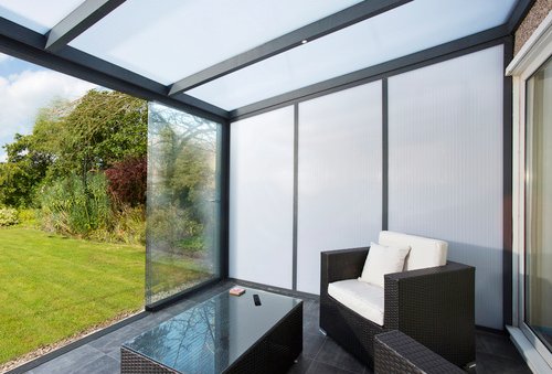 GARDENDREAMS Seitenwand »Legend Edition, Expert Edition«, BxH: 500 x 280 cm - grau