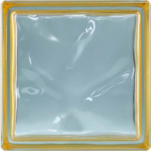 Fuchs Design Glasbaustein, BxH: 190 x 190 mm - goldfarben