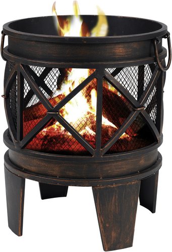 TEPRO Feuerstelle »Gracewood«, Höhe: 53 cm, schwarz/bronzefarben