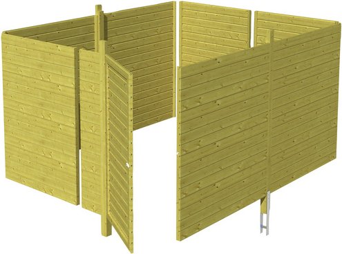 SKANHOLZ Brüstung, Breite: 78,5 cm, grün - gruen