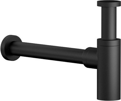 Chris Bergen Design-Siphon, Messing, 1 1/4", schwarz matt