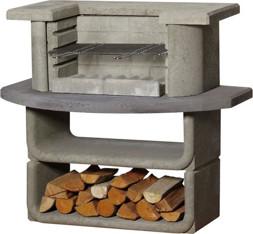 BUSCHBECK Grillbar »Kingston«, BxHxT: 65 x 101 x 110 cm - grau