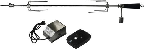 ENDERS Grillspieß, Edelstahl, inkl. Halterung und Hähnchenkrallen - silberfarben