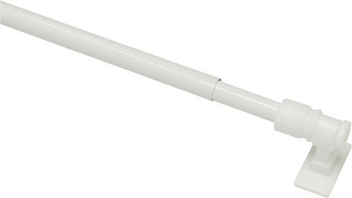 GARDINIA Caféhausstange »California«, Länge 1200 mm, Ø 12 mm, Metall - weiss