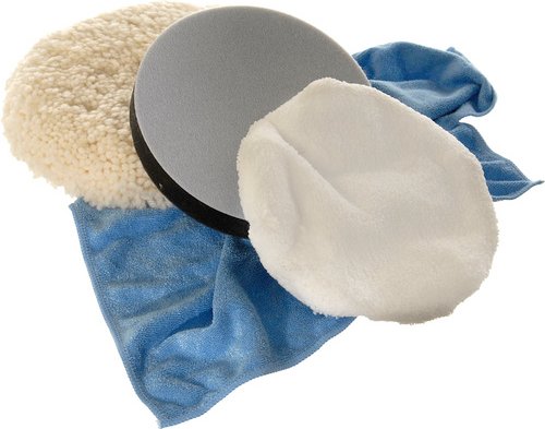 Yachticon Polier-Set, Durchmesser: Ø180 mm, für Poliermaschinen - weiss