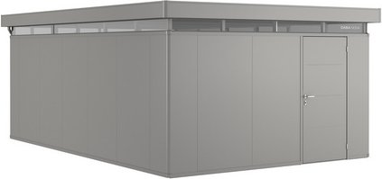 BIOHORT Gerätehaus »CasaNova«, BxHxT: 430 x 250 x 630 cm (Aufstellmaße), Stahl - grau