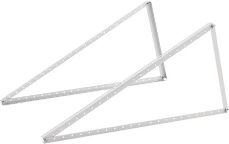 VALE Solarmodul-Halterung, 114.8 cm, 2 Module - silberfarben