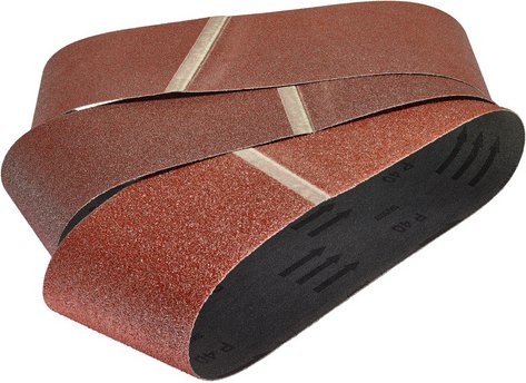 Thumbnail - WOLFCRAFT Schleifband, Körnung: k40/k80/k120, Korund, rot