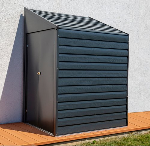 Spacemaker Gerätehaus, 6,4 m³, BxT: 297 x 128 cm - grau