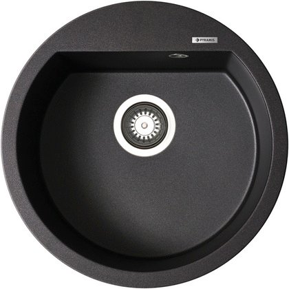 Pyramis Einbauspüle »Alazia«, Granit, ⌀ 51 cm - schwarz