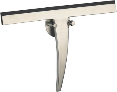 WENKO Badezimmerwischer, Länge: 3 cm, Edelstahl - silberfarben