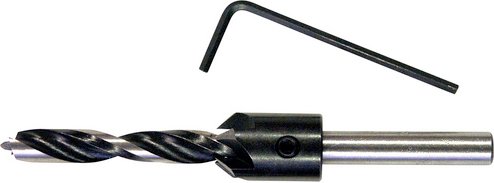 CONNEX Aufstecksenker mit Holzbohrer, Ø 16 x 8 mm - schwarz