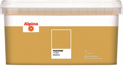 ALPINA Wandfarbe »PANTONE«, Sauterne, matt, 1 l - gelb