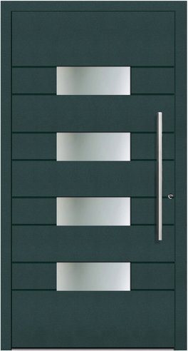 KNOCK Aluminium-Haustür »Marte«, moosgrün - gruen