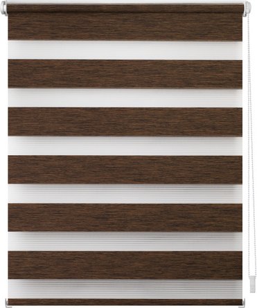 Lichtblick Duo-Rollo, Klemmfix, B x L: 80 x 220 cm, Polyester, dunkelbraun