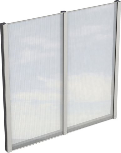 SKANHOLZ Seitenwand, B x H: 193 x 200 cm, Holz, Farbe: nussbaum