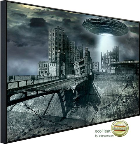 Thumbnail - papermoon Infrarotheizung »EcoHeat - Alien«, Matt-Effekt - bunt