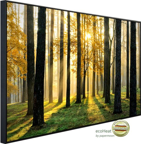 Thumbnail - papermoon Infrarotheizung »EcoHeat - Sonniger Wald«, Matt-Effekt - bunt
