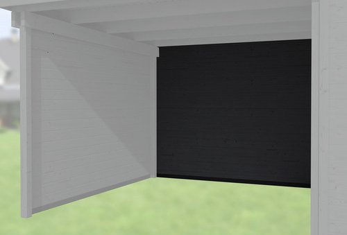 WEKA Rückwand, Holz, anthrazit - grau