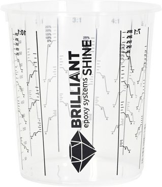 BRILLIANTShine Mischbecher, 1300 ml - transparent