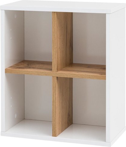 SCHILDMEYER Badregal »Padua«, BxH: 40 x 48,3 cm, Holzwerkstoff - weiss