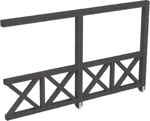 SKANHOLZ Seitenwand, B x H: 78,5 x 210 cm, Holz, Farbe: schiefergrau