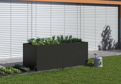 KGT Hochbeet, BxHxL: 205 x 77 x 91 cm, Aluminium - grau