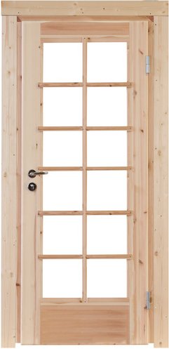 Thumbnail - Einzeltür »Nils 58 Iso«, Kiefernholz, Natur - beige