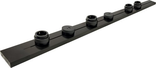 SCHWAIGER Steckdosenleiste »Powerrail «, schwarz 100 cm