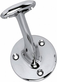 Intersteel Handlaufträger, Messing, flach Auflage - silberfarben