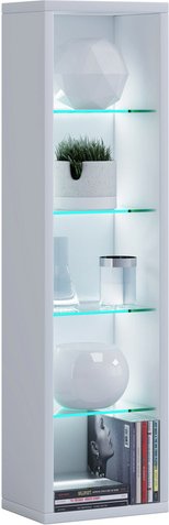 VCM Regal »Rasato L «, BxHxL: 14,4 x 76,6 x 21 cm, Holzwerkstoff - weiss