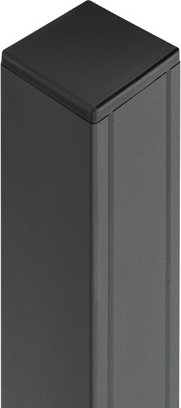 Mr. GARDENER Alu-Pfosten, Aluminium, BxLxT: 6,8 x 185 x 6,8 cm - grau