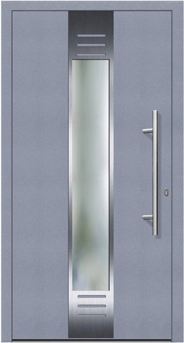 KNOCK Flügelüberdeckende Kunstoff-Haustür »Terra«, grau