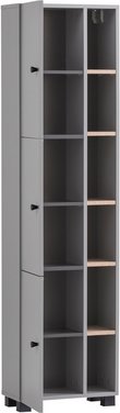 SCHILDMEYER Hochschrank »Balto«, BxH: 45 x 167,6 cm, platingrau